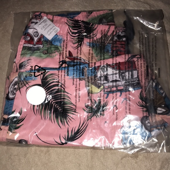 Psycho Tuna Tropical Peach Classic Surf Life medium swim trunks New - Picture 5 of 7